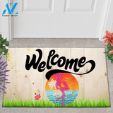 Flamingos Easy Clean Welcome DoorMat | Felt And Rubber | DO2203