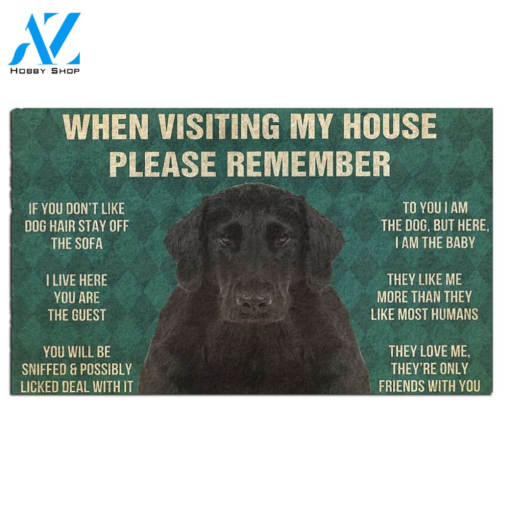 Flat Coated Retriever's Rules Doormat