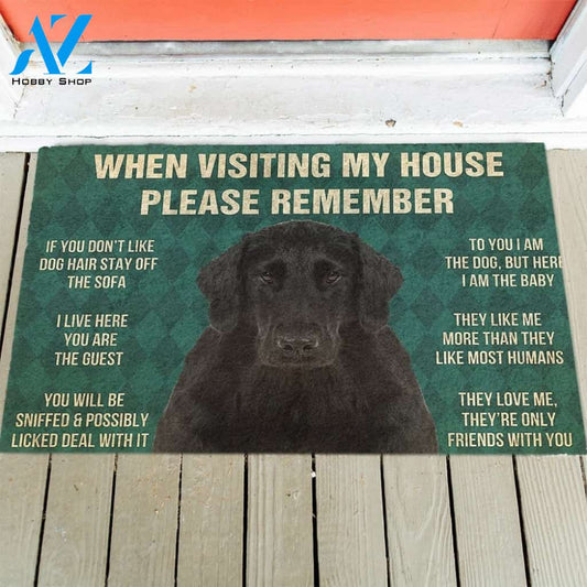 Flat Coated Retriever's Rules Doormat