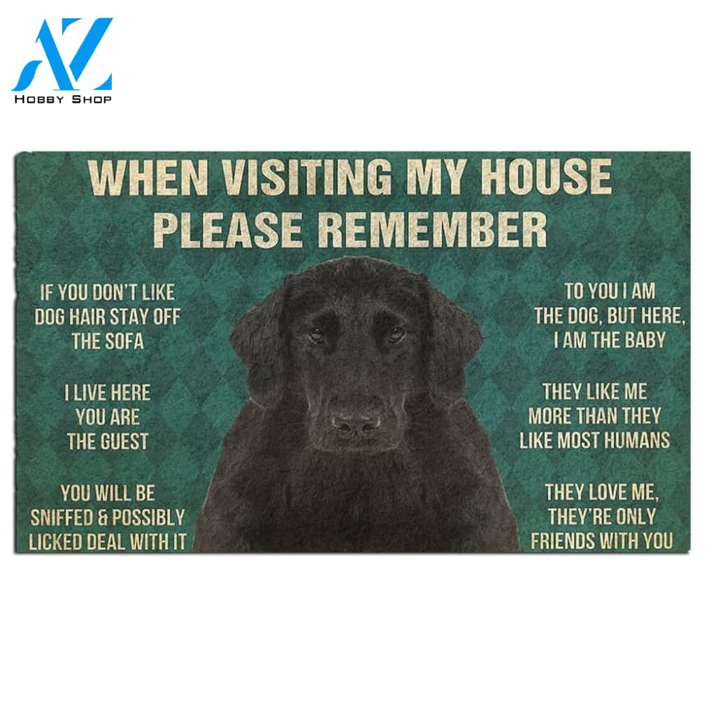 Flat Coated Retriever's Rules Doormat