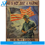 Fleece Soldier Blanket he is not just a marine