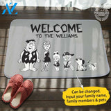 Flintstones Personalized Name Doormat