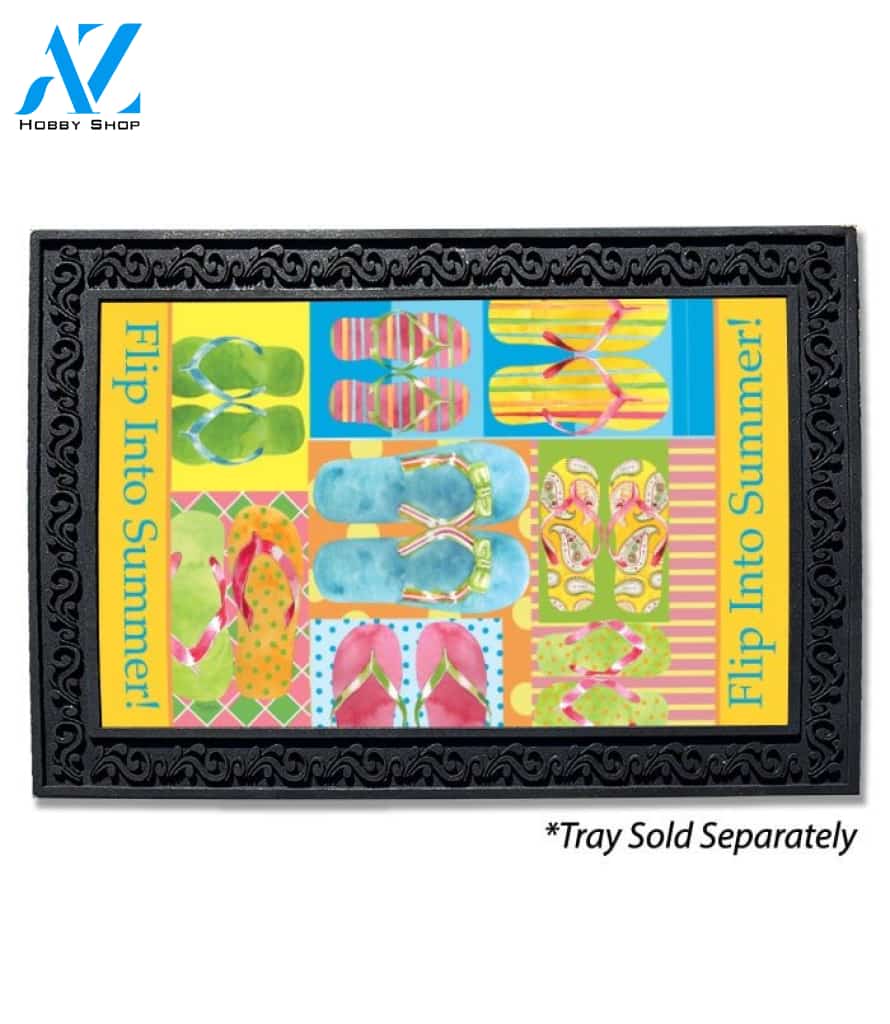 Flip Into Summer Doormat - 18" x 30"