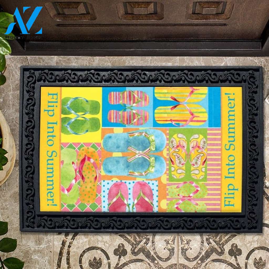 Flip Into Summer Doormat - 18" x 30"