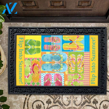 Flip Into Summer Doormat - 18" x 30"