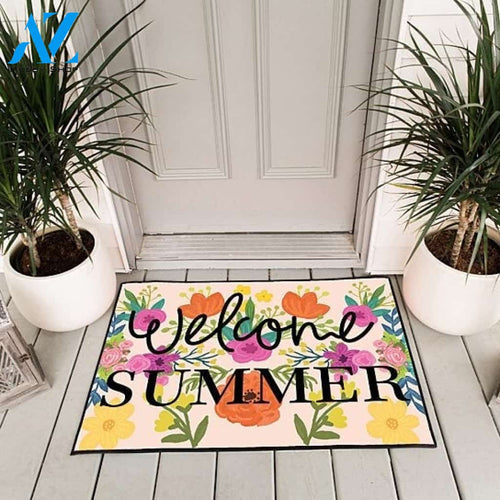 Floral Doormat for Summer Indoor And Outdoor Doormat Warm House Gift Welcome Mat Birthday Gift For Floral Lovers Summer Lovers