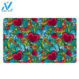 Floral Psychedelic Door Mat