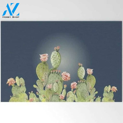Flower Cactus Buds Flower Doormat Indoor And Outdoor Mat Entrance Rug Sweet Home Decor Closing Gift Gift For Friend Family Birthday Floral Plant Lovers Gift Idea