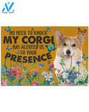 Flower Doormat - Corgi Doormat Gift Dog Lover Warm House Gift Welcome Mat Gift For Family Friend Birthday Gift