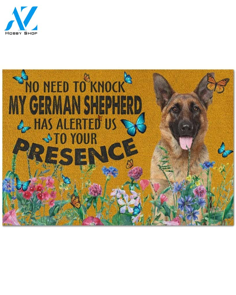 Flower Doormat - German Shepherd 2 Doormat Gift Dog Lover Warm House Gift Welcome Mat Gift For Family Friend Birthday Gift