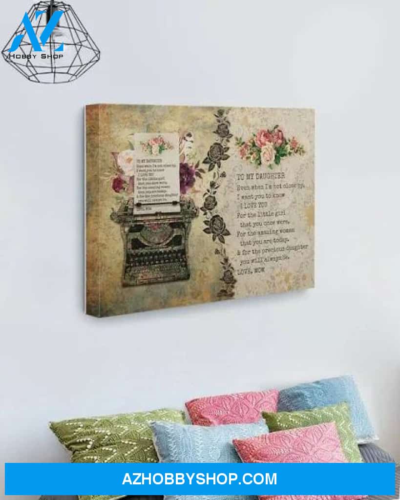 Flower For The Little Girl Canvas To My Daughter Print Canvas Wall Art