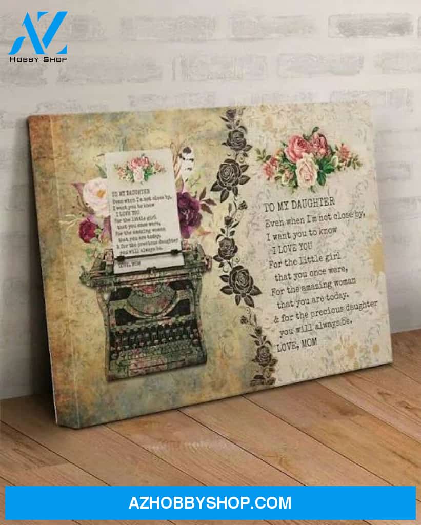 Flower For The Little Girl Canvas To My Daughter Print Canvas Wall Art