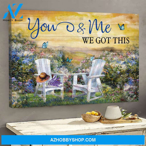 Flower garden - Couple Landscape Canvas Prints - Wall Art