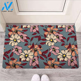 Flower Print Door Mat