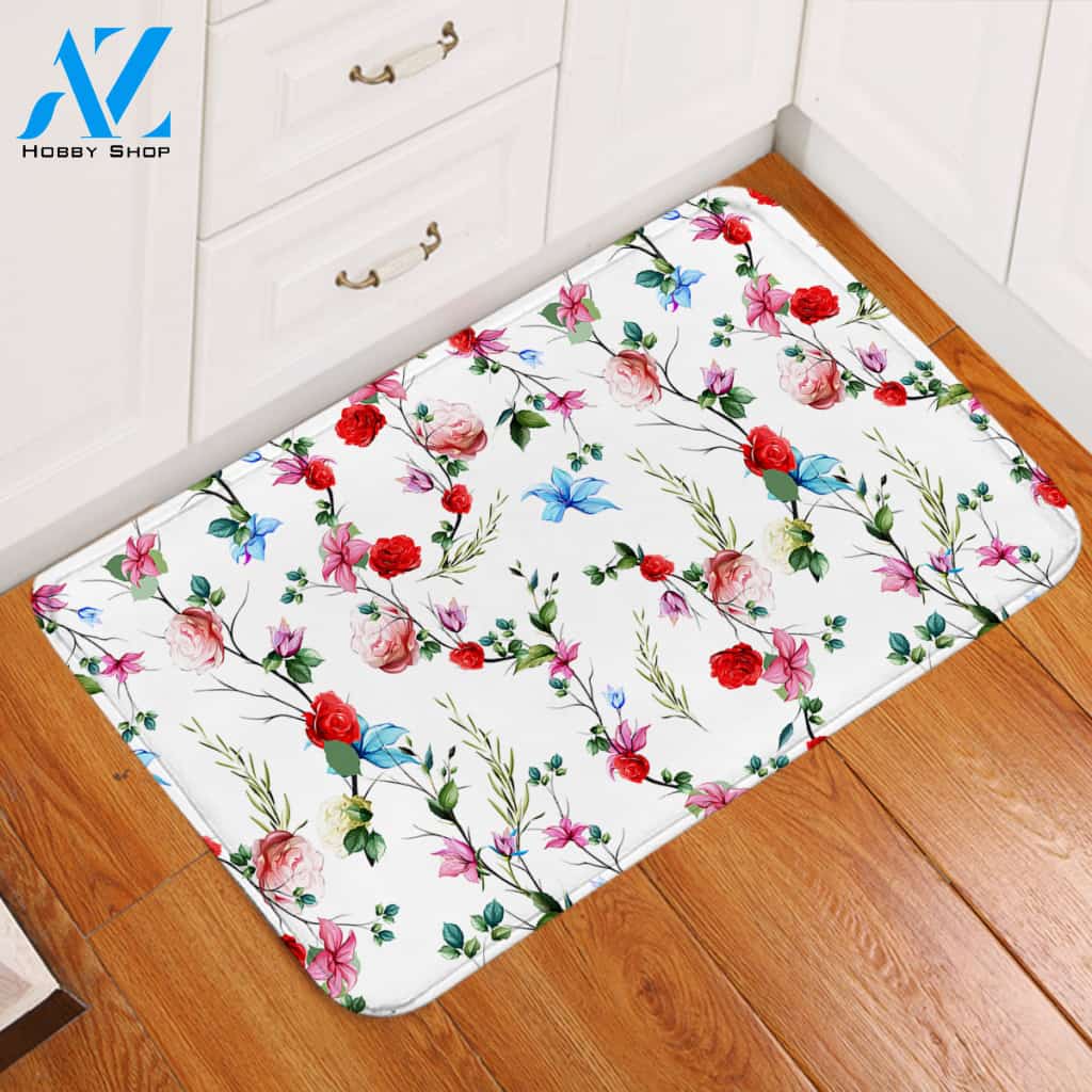 Flower Strings Door Mat