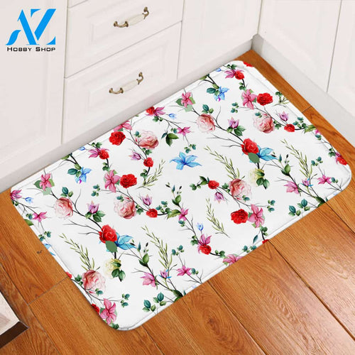 Flower Strings Door Mat