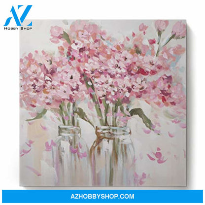 Flowers And Butterflies Home Decor – Square Canvas