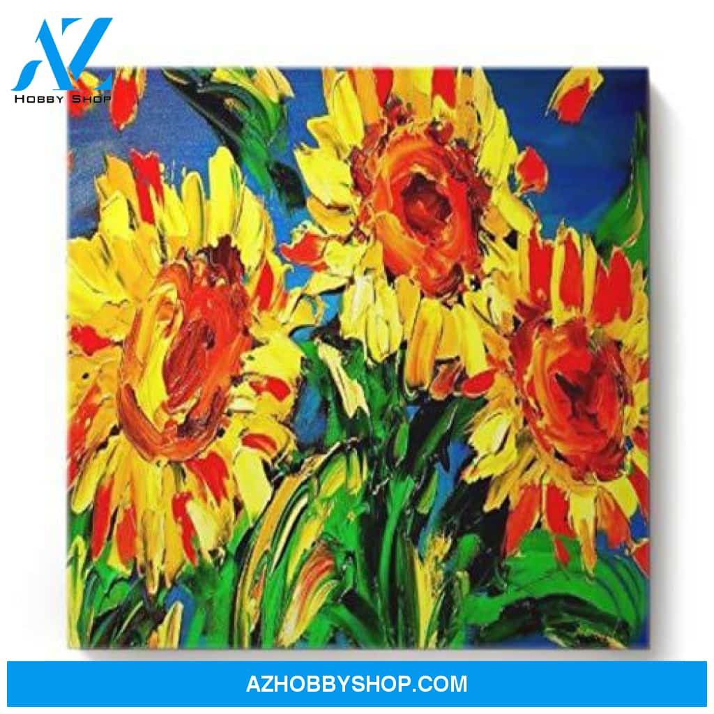 Flowers And Butterflies Home Decor – Square Canvas