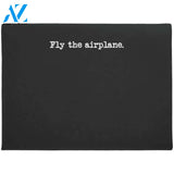Fly The Airplane Pilot Doormat Welcome Mat House Warming Gift Home Decor Gift for Airplane Lovers Funny Doormat Gift Idea