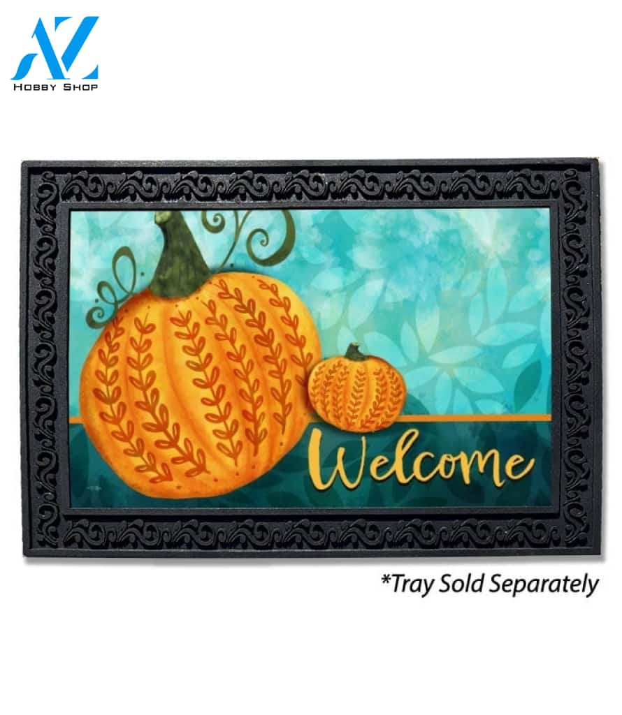 Folksie Fall Pumpkin Doormat - 18" x 30"