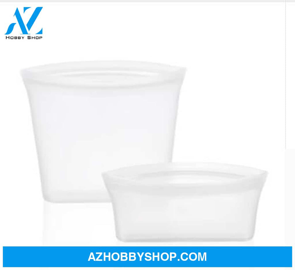 Food Silicone Bag Fresh-Keeping Storage Box Bagwhite2Pcs