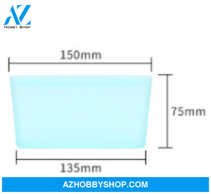 Food Silicone Bag Fresh-Keeping Storage Box Bluebag250Ml