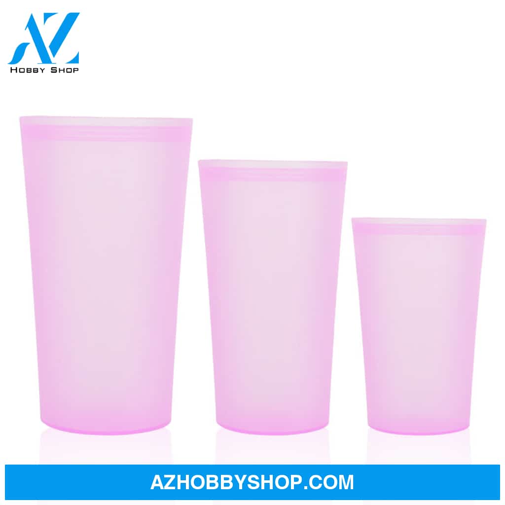 Food Silicone Bag Fresh-Keeping Storage Box Cuppink3Pcs