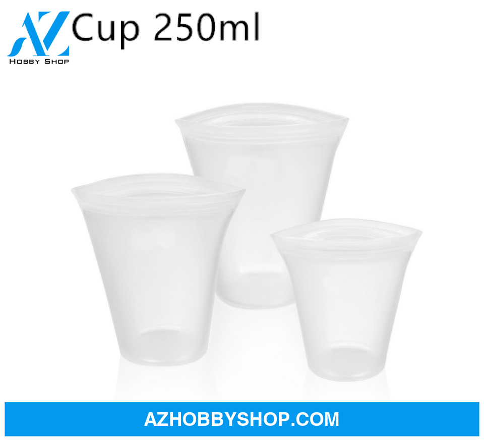 Food Silicone Bag Fresh-Keeping Storage Box Whitecup250Ml