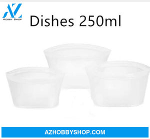 Food Silicone Bag Fresh-Keeping Storage Box Whitedishes250Ml