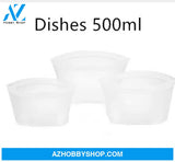 Food Silicone Bag Fresh-Keeping Storage Box Whitedishes500Ml