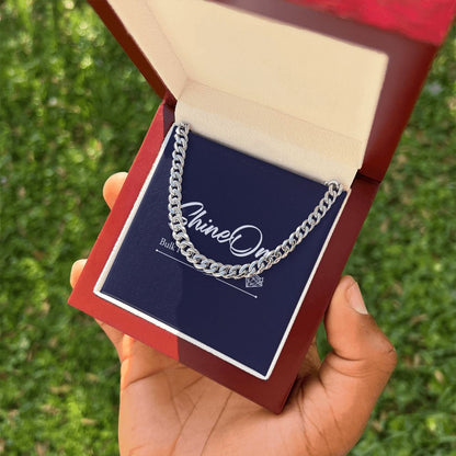 Football_Card_Design_To_my_Dear_Son_Ver2 Cuban Link Template, Cuban Link Chain