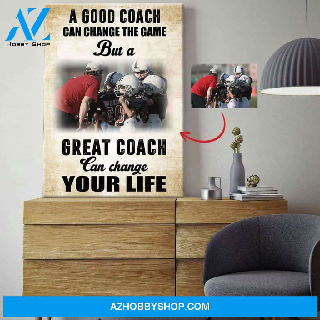 Football Coach Custom canvas prints With Photo