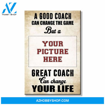 Football Coach Custom canvas prints With Photo