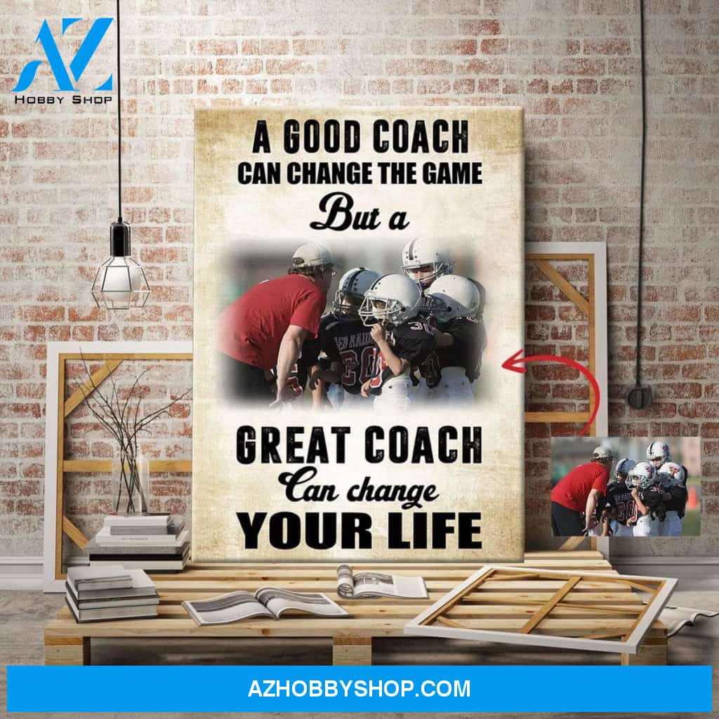 Football Coach Custom canvas prints With Photo
