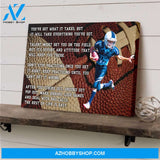 Football Motivational Customized Canvas