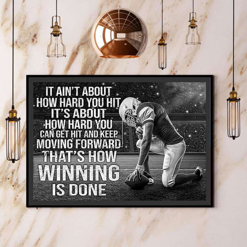 Football That'S How Winning Is Done Paper Poster No Frame Matte Canvas Wall Decor