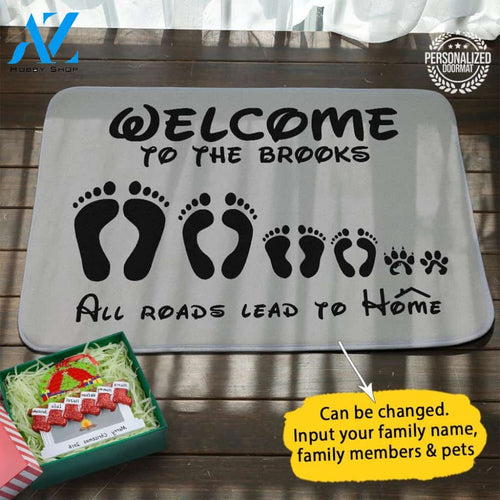 Footprint Personalized Doormat