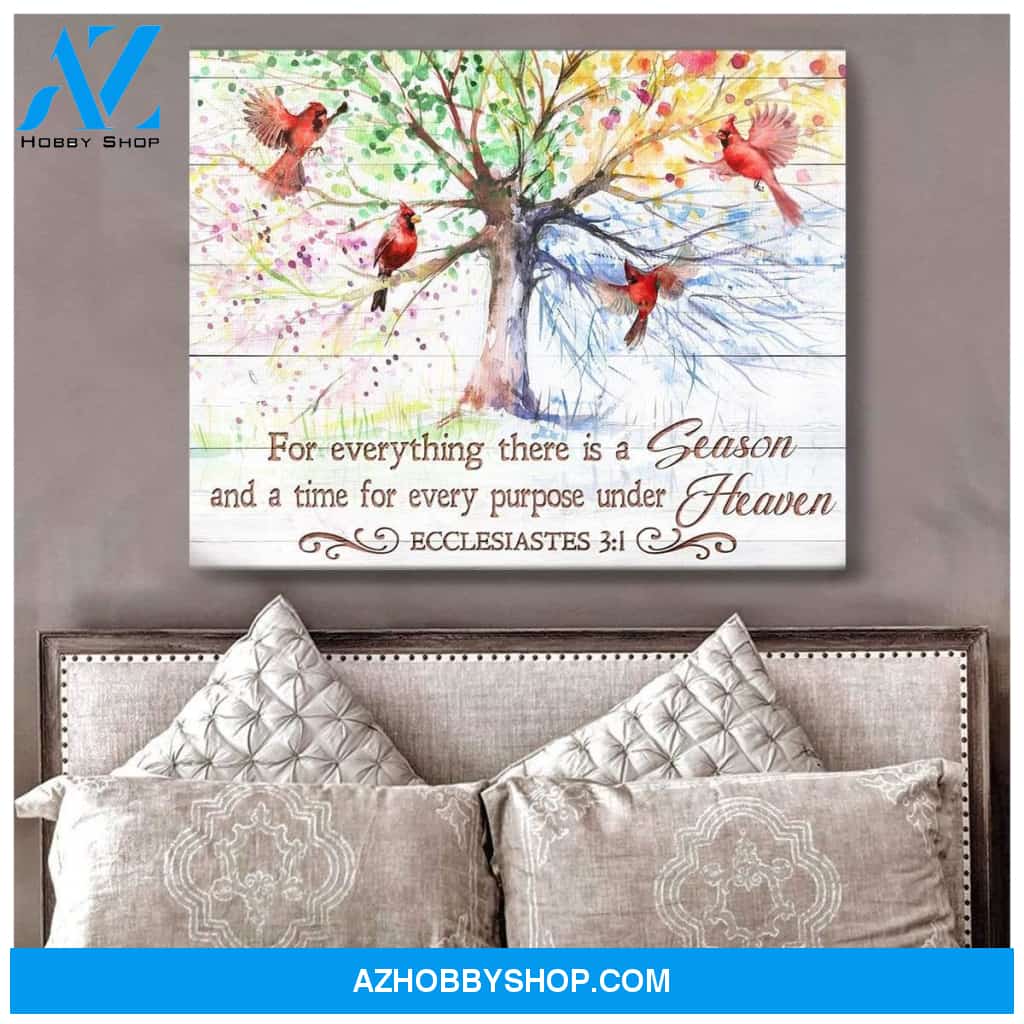 For Everything Cardinal Wall Art Canvas