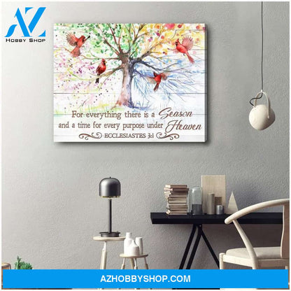 For Everything Cardinal Wall Art Canvas