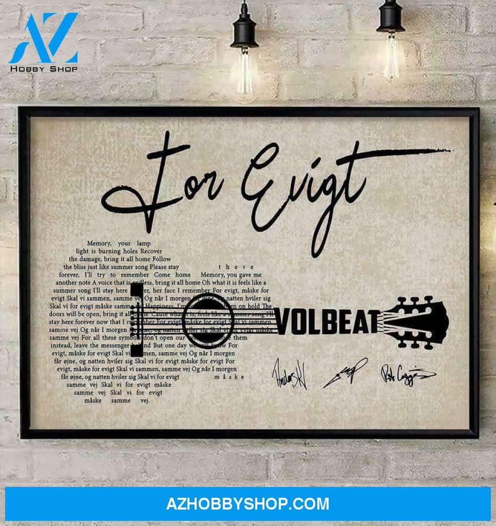 For Evigt Lyrics Canvas Wall Art Gift Fan