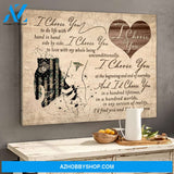 Gift For Her For Him Soldier Love Nurse Couple Canvas