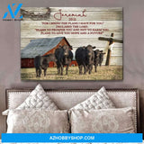 For I Know The Plans Cow Wall Art Canvas