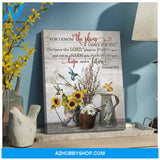 For I Know The Plans Hummingbird Wall Art Canvas