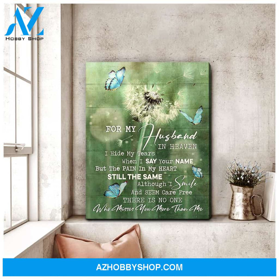 For My Husband Butterfly Wall Art Canvas