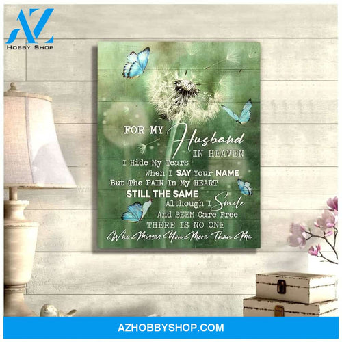 For My Husband Butterfly Wall Art Canvas