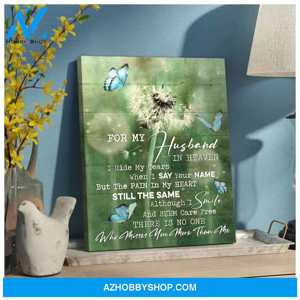 For My Husband Butterfly Wall Art Canvas