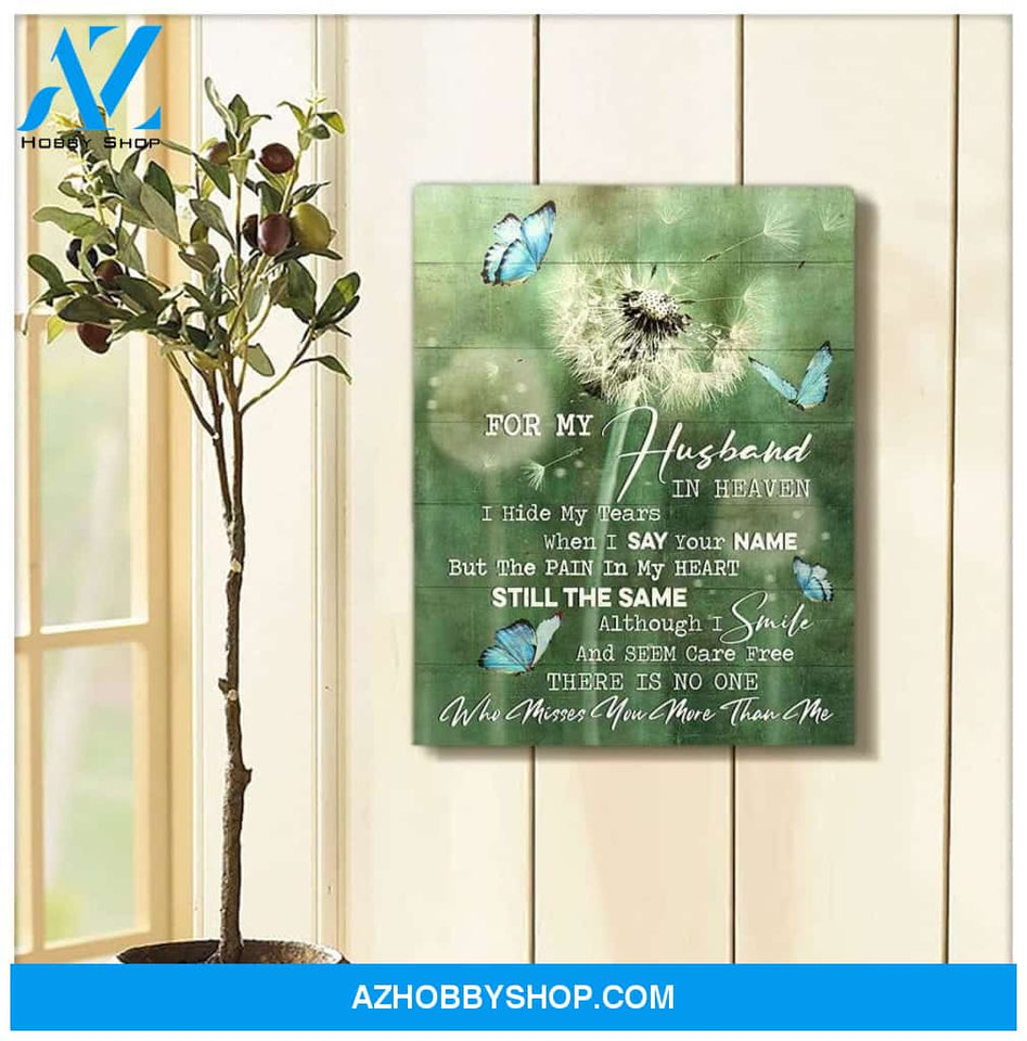 For My Husband Butterfly Wall Art Canvas