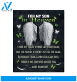For My Son In Heaven Canvas Wall Art Unique Gifts