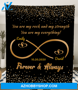 Forever & Always - Personalized Fleece Blanket