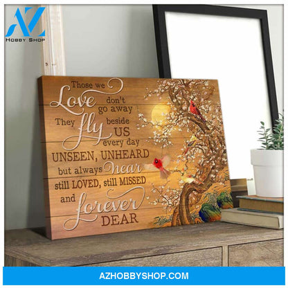 Forever Dear Cardinal Canvas Wall Art, Wall Decor Visual Art